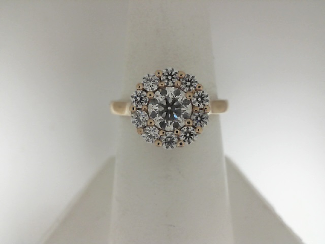 Forevermark 18 Karat Rose Gold 0.73 Ct Forevemark Round F SI2 Diamond And 10=0.50Tw Round Diamonds
FM 8686299