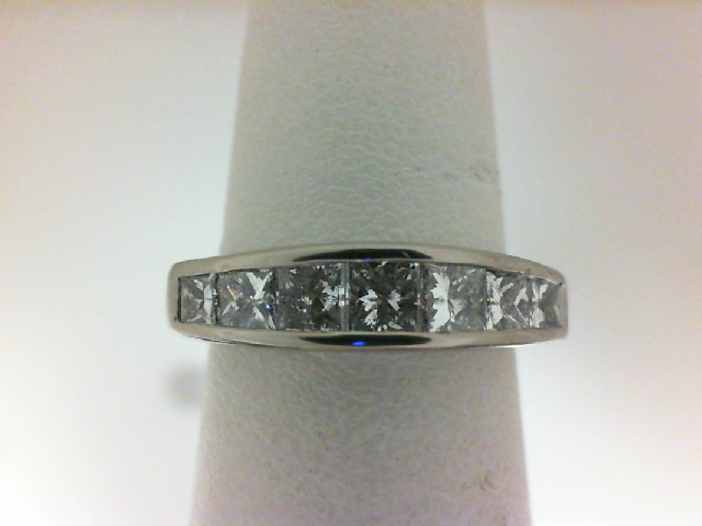 Estate Sale Platinum Channel Set  Wedding Band With 7=1.00Tw Princess H/I Si1-2 Diamonds
Ring Size 5
diamonds graduate in size slightly 

Very Good Condition

Please keep in mind that when buying Estate items you are purchasing something that is pre