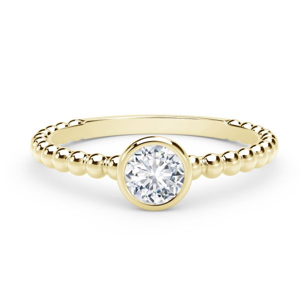 Forevermark Tribute Collection Diamond Stackable Ring -
18 Karat Yellow Gold Tribute Ring With One 0.25Ct Forevermark Rnd I VS1 Diamond
FM  9685595