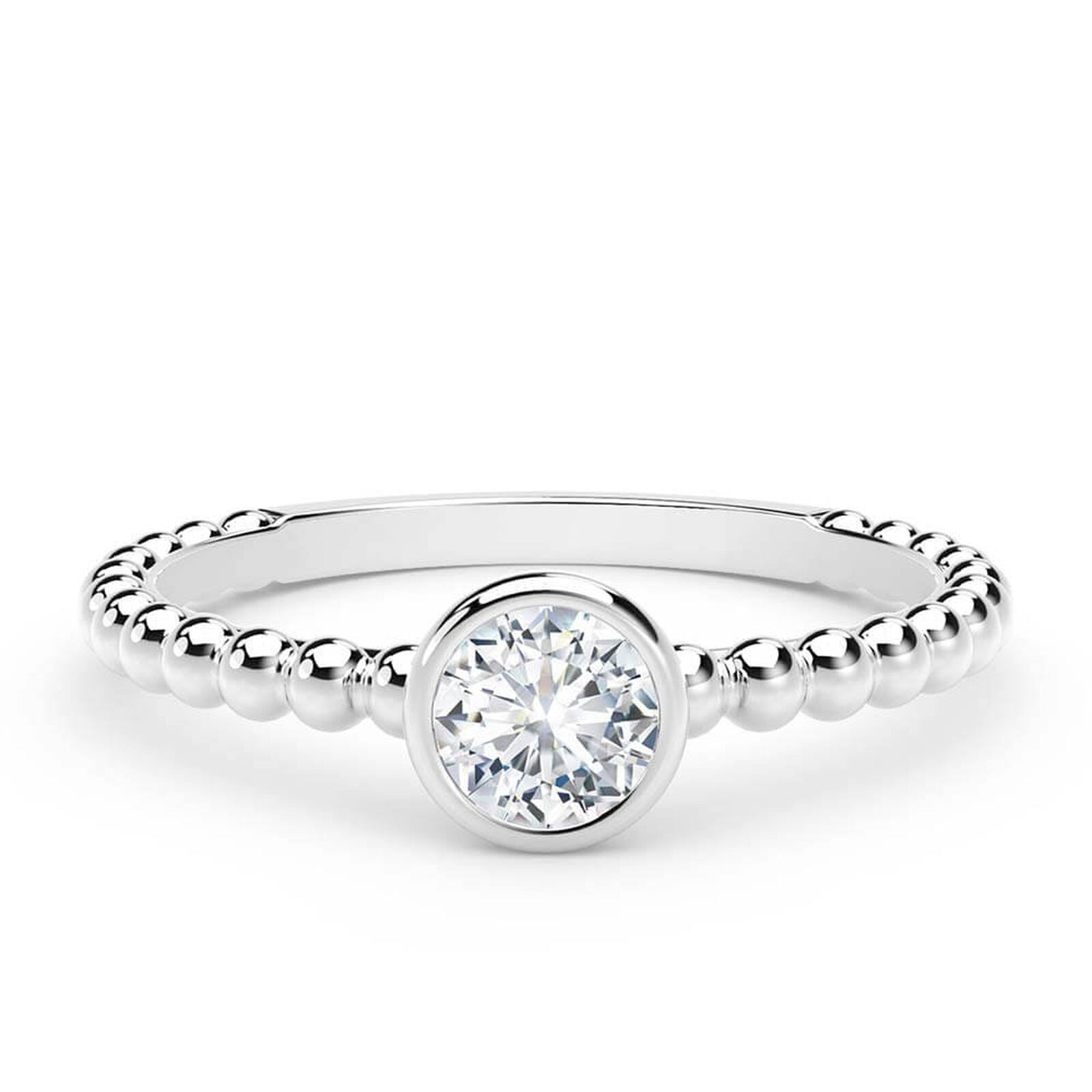 Forevermark 18 Karat White Gold Tribute Ring With One 0.25Ct Forevermark  Round I VS1 Diamond
FM 3251215