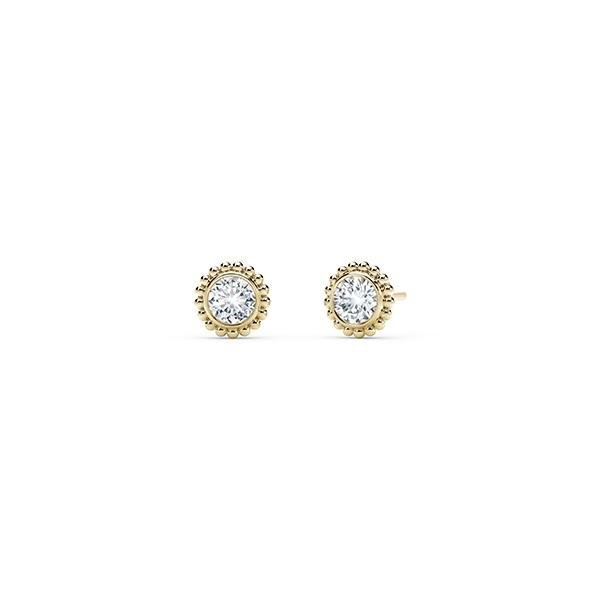 Forevermark Tribute Collection Round Beaded Studs18 Karat Yellow Gold 0.50CTW
I color/ VS1 clarity