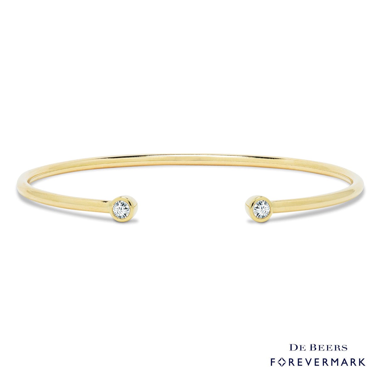 Forevermark 18 Karat Yellow Gold Cuff Bracelet With One 0.20Ct Forevermark Round Diamond And One 0.14Ct Forevermark Round Diamond
FM 7816757 / 2261013