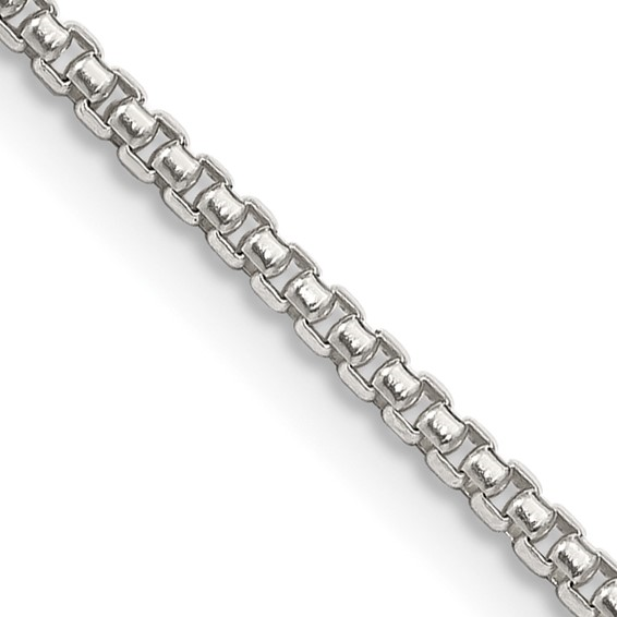 Sterling Silver 1.75mm Round Box Chain 18