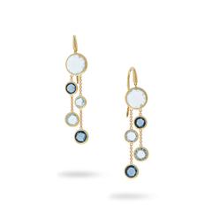 Marco Bicego 18K Yellow Gold Jaipur Color Mixed Topaz 2-Strand Earrings