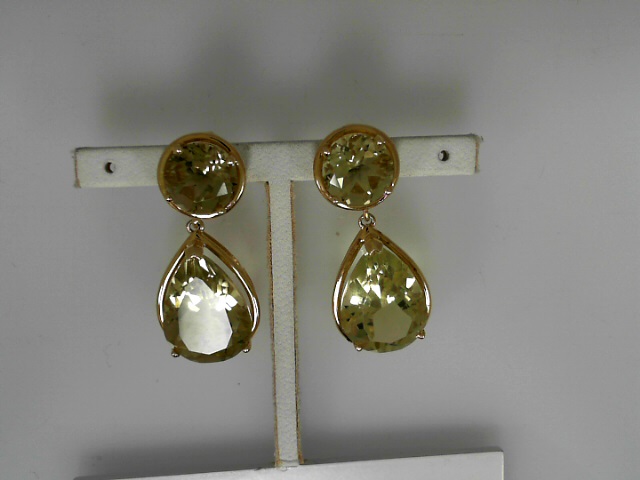 Estate14 Karat Yellow Gold Dangle Lemon Quartz Earrings
Qty 2@10mm Rd and Pear Shape 2@18mm by13mm

Please Keep In Mind That When Buying Estate Items You Are Purchasing Something That Is Pre-Loved.  Most Estate Items Show Signs Of Wear, But That Is Als