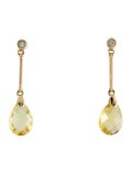 Estate 14 Karat Yellow Gold Diamond & Helidor Brioletes Drop Earrings

Please Keep In Mind That When Buying Estate Items You Are Purchasing Something That Is Pre-Loved.  Most Estate Items Show Signs Of Wear, But That Is Also What Makes Them So Unique.