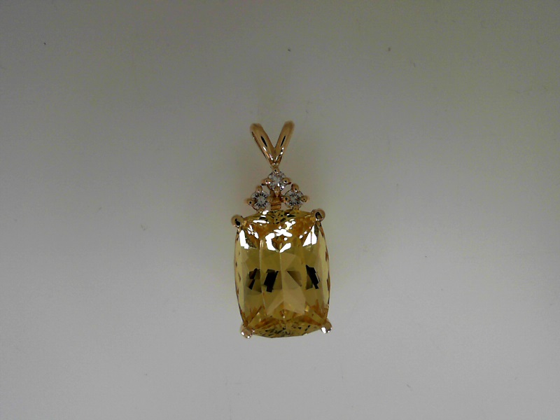 Estate 14 Karat Yellow  Diamond & Heliodor Beryl Pendant

Please Keep In Mind That When Buying Estate Items You Are Purchasing Something That Is Pre-Loved.  Most Estate Items Show Signs Of Wear, But That Is Also What Makes Them So Unique.  We Do Our Bes