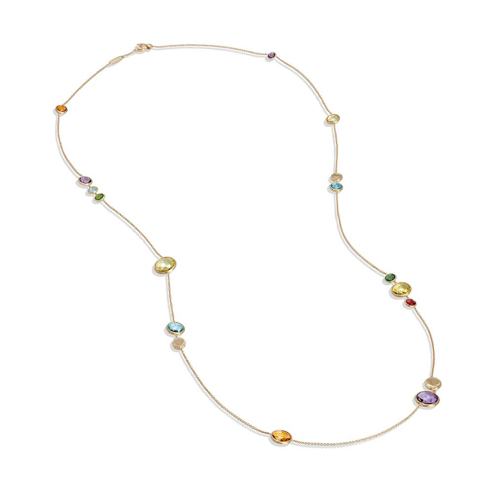 Marco Bicego 18K Yellow Gold  Jaipur Color Long Gemstone Necklace
Length:  36 Inch