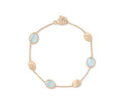 Marco Bicego 18K Yellow Siviglia Gold Aquamarine & Gold Bracelet
Length: 7 inch