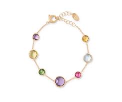 Marco Bicego 18K Yellow Gold Jaipur Color Gemstone Bracelet
Length: 7 inch