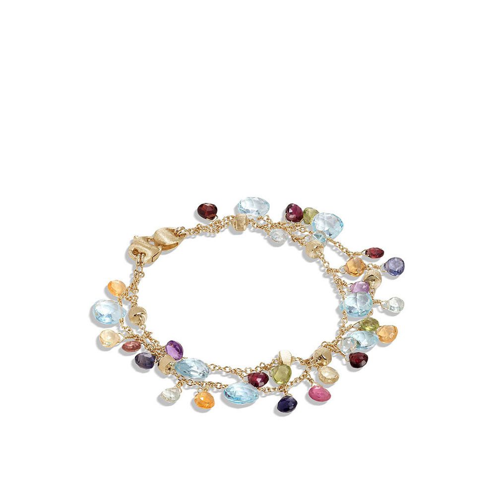 Marco Bicego 18K Yellow Gold Paradise 2-Strand Gemstone Bracelet, Topaz Accents
Length: 7 inch