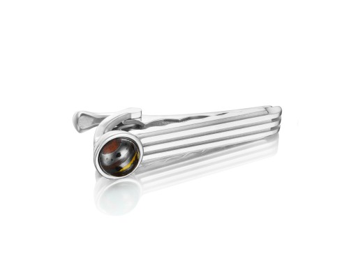 Tacori:  Sterling Silver Engraved Jewelry With One 1.95Ct Cabochon Tiger Iron
Style Name: Monterey Roadster Racing TieBar
Serial #: A20241616