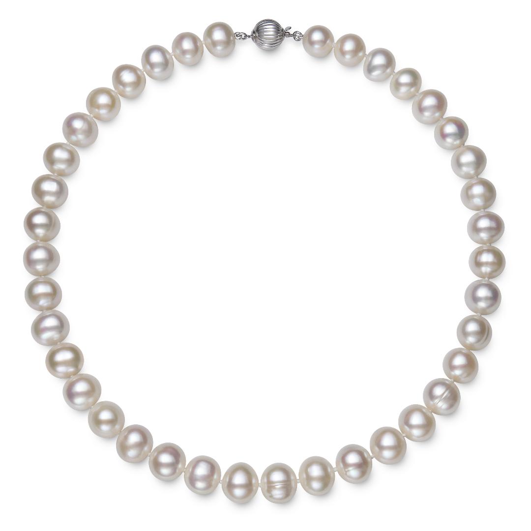 Freshwater Pearls 11.00X12.00mm With Sterling Clasp  18 Inches