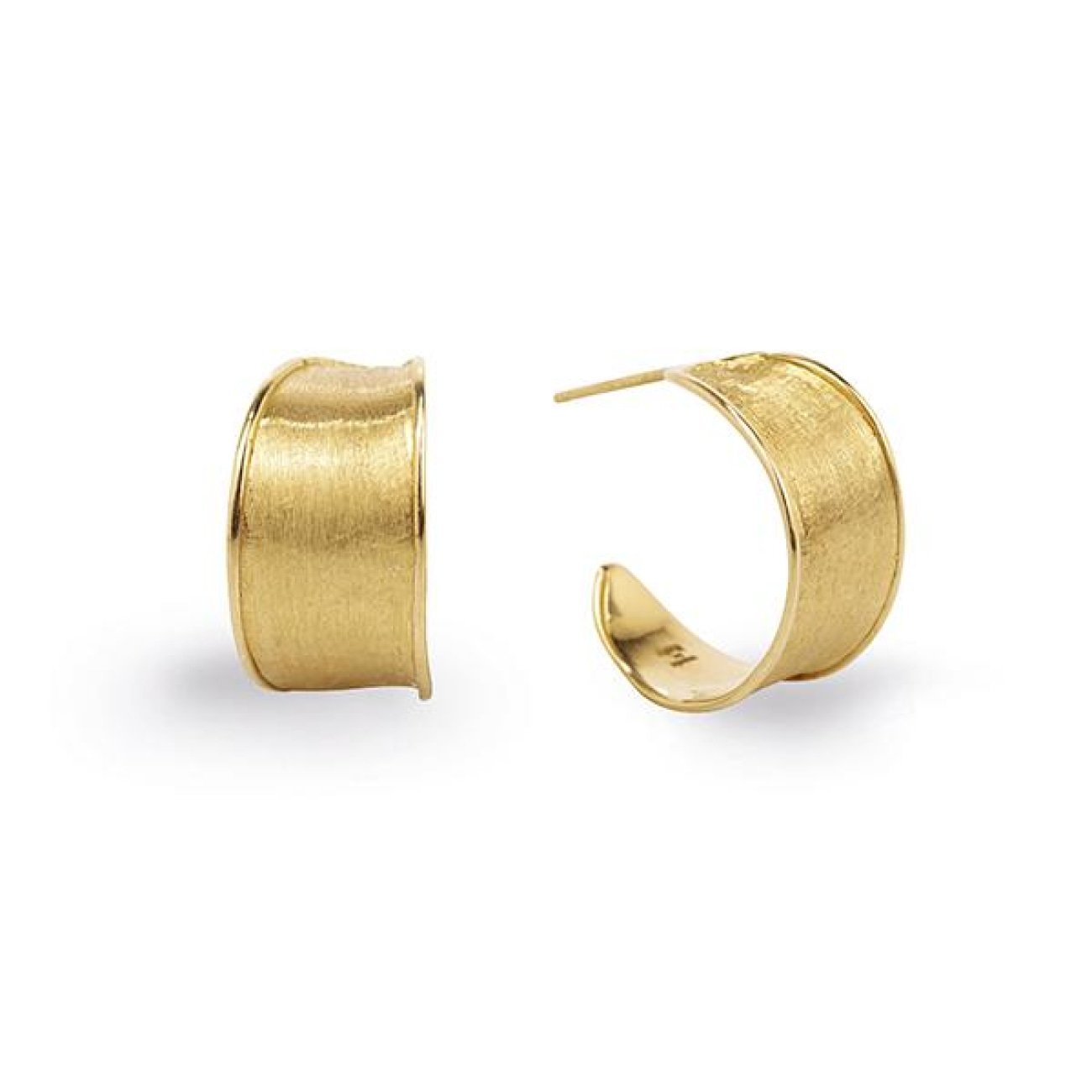 Marco Bicego18K Yellow Gold Lunaria  Graduate Medium Hoops