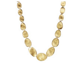 Marco Bicego18K Yellow Gold Lunaria Graduated Petal Collar Necklace
Length: 18 Inch