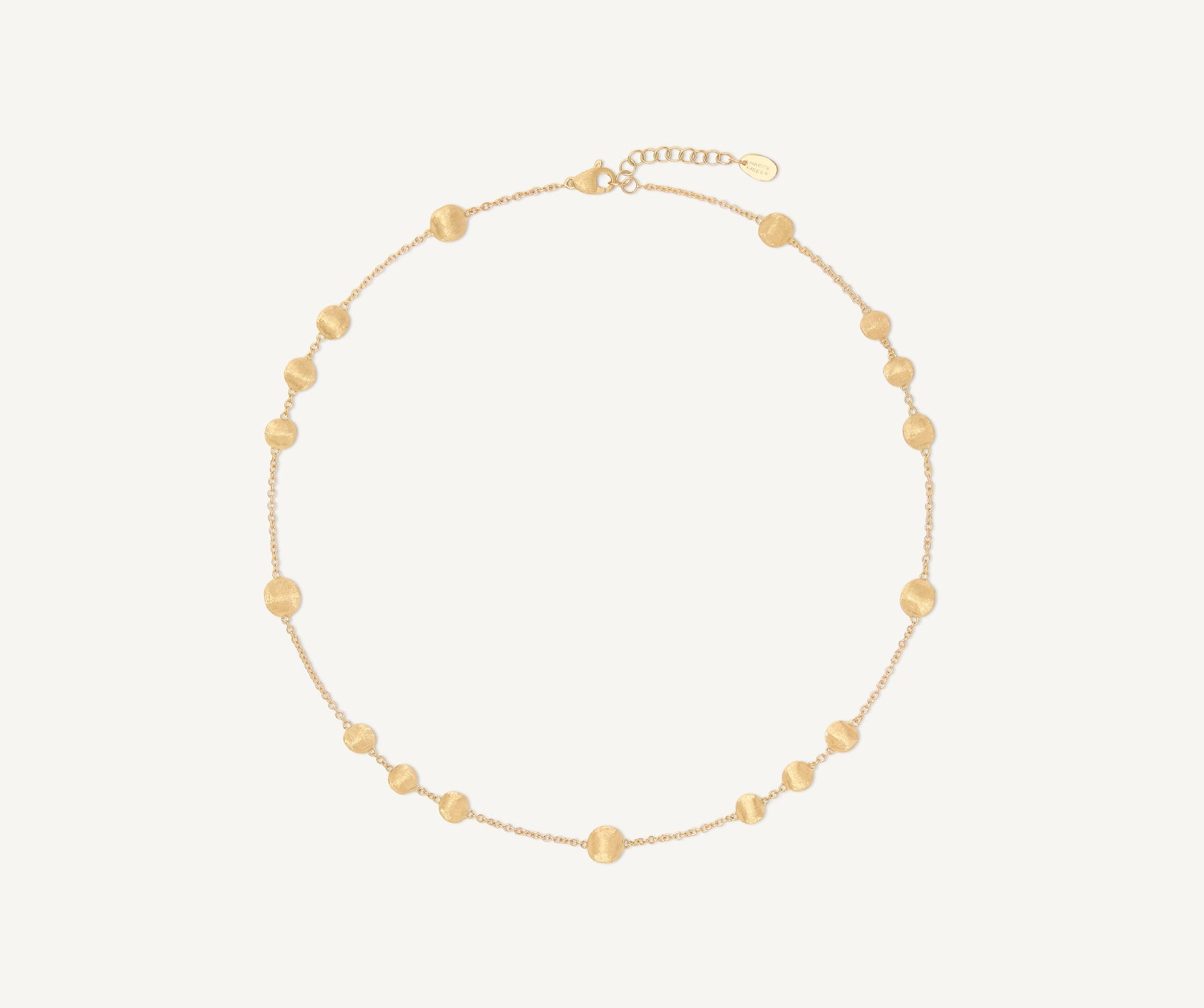 Macro Bicego 18 Karat Yellow Gold Africa Necklace 16.5 Inch