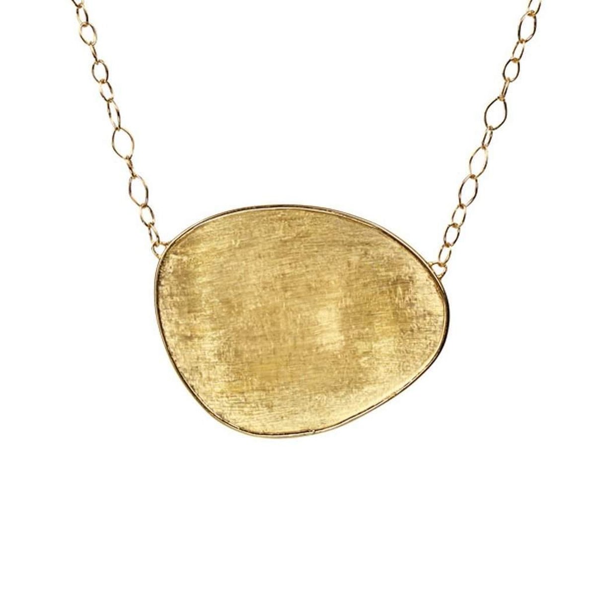 Marco Bicego 18 Karat Yellow Gold  Lunaria  Pendant 
Length: 16.5 Inch