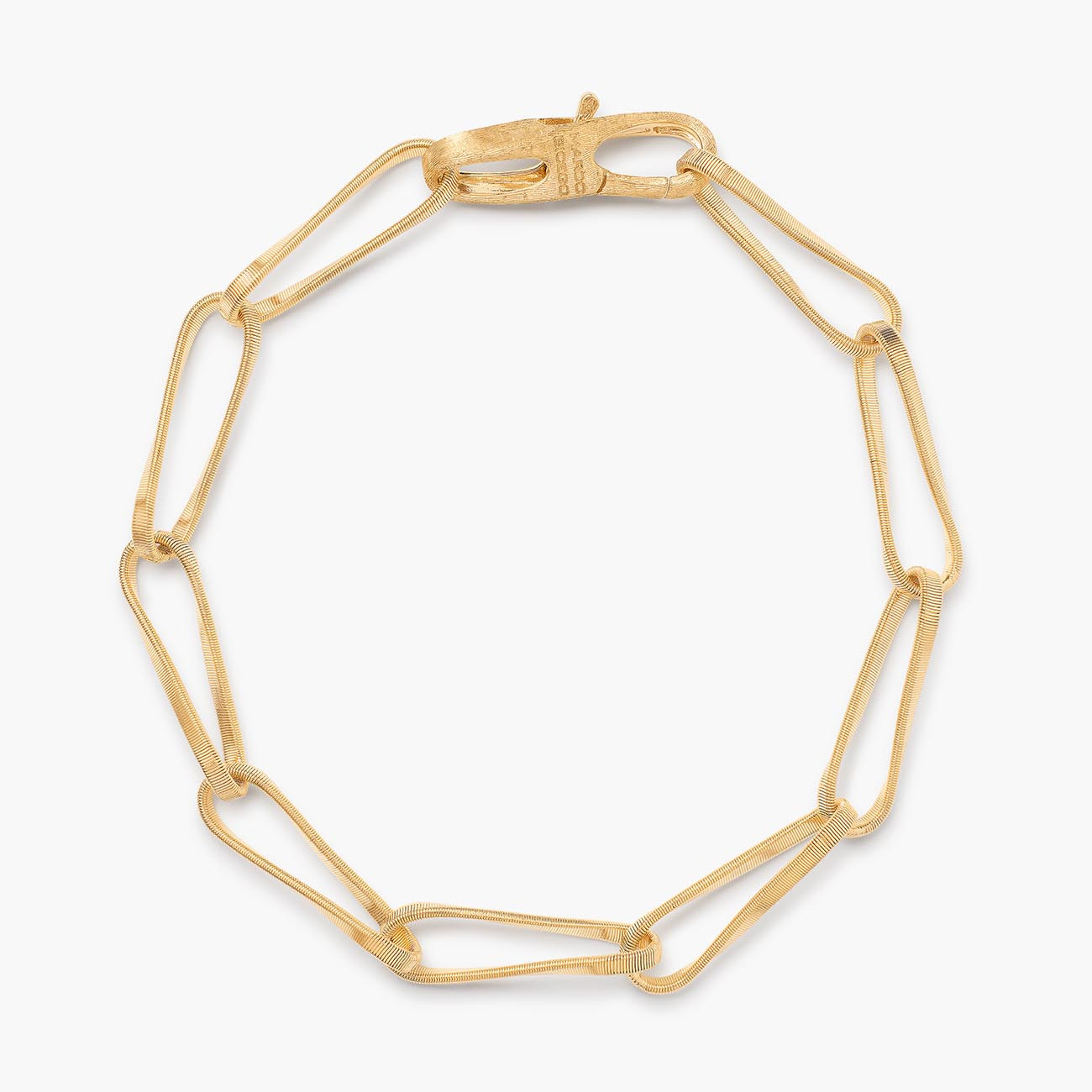 Marco Bicego 18K Yellow Gold Marrakech OndeTwisted Coil Link Bracelet
Length: 7.5