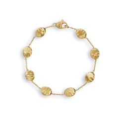 Marco Bicego 18 Karat Yellow Gold  Siviglia Station Bracelet
Length: 7.5