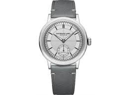 Raymond Weil Millesime  Automatic Small Seconds Watch, 39.5 mm (2930-STC-65001)
Silver Sector Dial, Grey Leather Strap, Small Seconds Hand, Stainless Steel