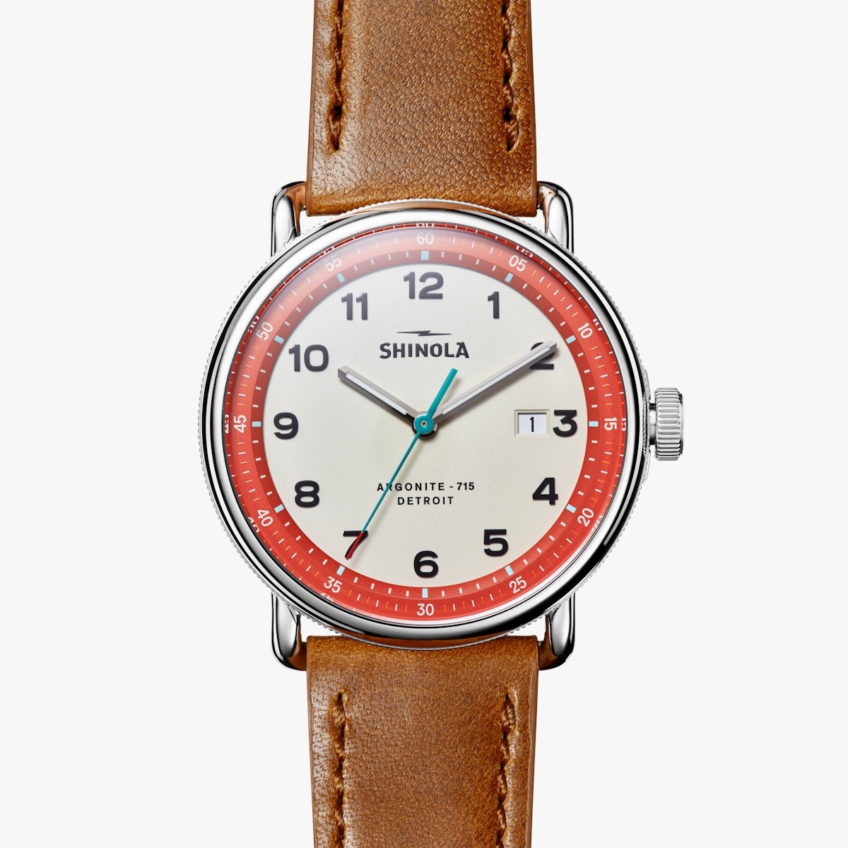 SHINOLA THE CANFIELD MODEL C56 43MM (0120266181)
Quartz, Stainless Steel, Bourbon Leather