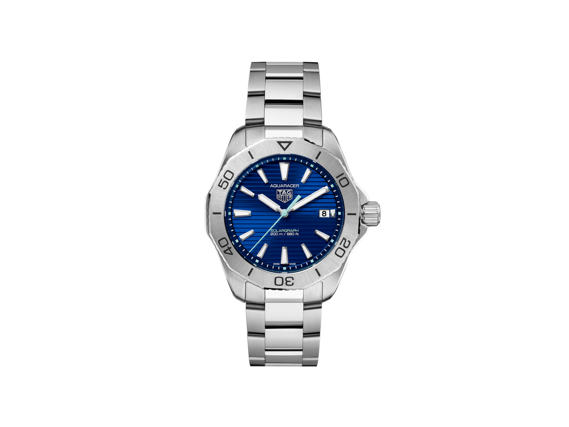 TAG HEUER AQUARACER PROFESSIONAL 200 SOLARGRAPH (WBP1113.BA0000)
Solar Quartz, 40 mm, Steel