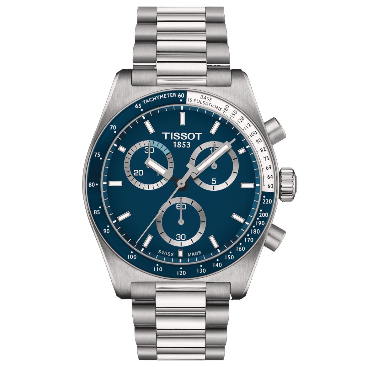 Tissot T-Sport Pr516 Chronograph Blue Dial Stainless Steel Watch 40Mm (T1494171104100)