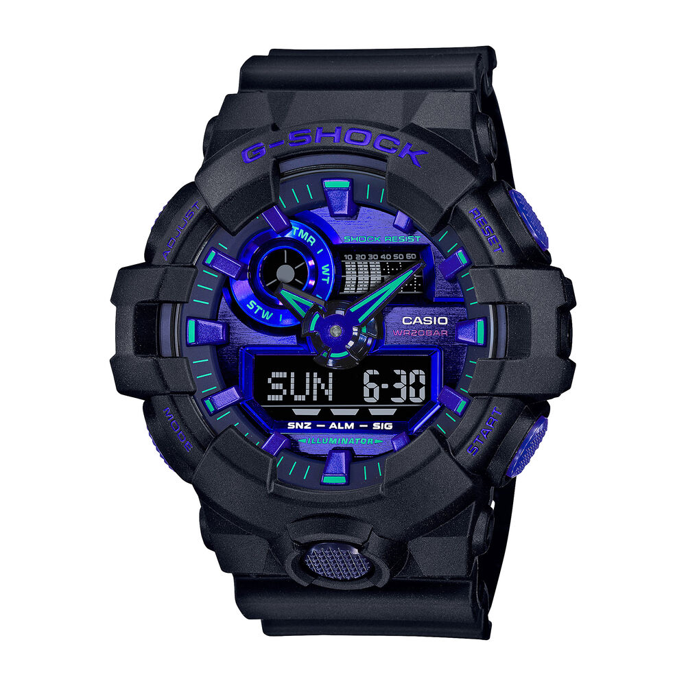 G-Shock GA-700 Men’s Watch in Black Resin