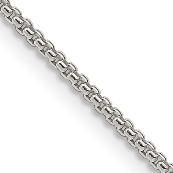 Sterling Silver 1.5mm Round Box Chain 18