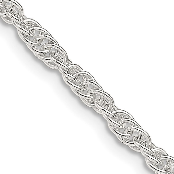 Sterling Silver 2.75mm Loose Rope Chain 30