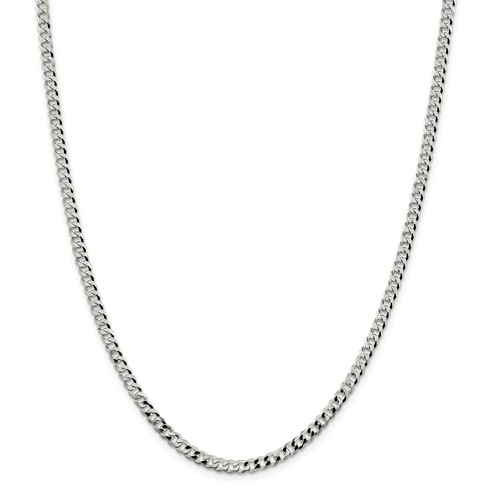 Sterling Silver Beveled Curb Chain 4.0 mm
Length: 18 Inch