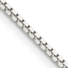 Sterling Silver 2 mm Box Chain 24 Inch