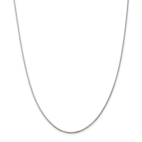 Sterling Silver1.25mm Box Chain 18