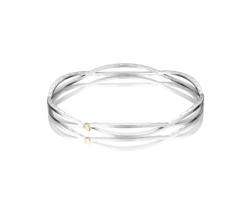 Tacori Sterling Silver Ivy Lane Open Marquise Bangle Bracelet