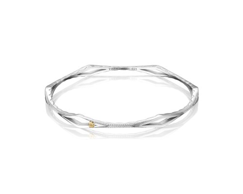 Tacori Sterling Silver Ivy Lane Diamond Shape Bangle Bracelet