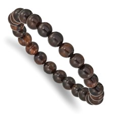 Red Sandalwood Bead Bracelet