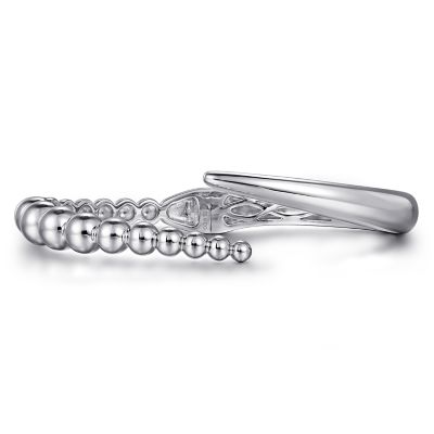 Gabriel & Co Sterling Silver Bypass Bujukan Bangle