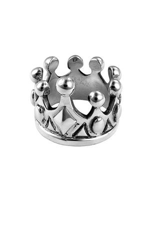 King Baby Sterling Silver Crown Ring Size 11