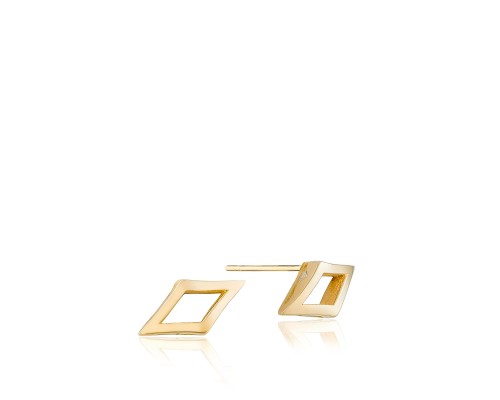 Tacori 18 Karat Yellow Gold  Ivy Lane Chevron Stud Earrings