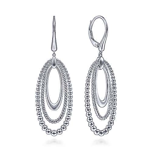 Gabriel & Co Sterling Silver Drop Earrings