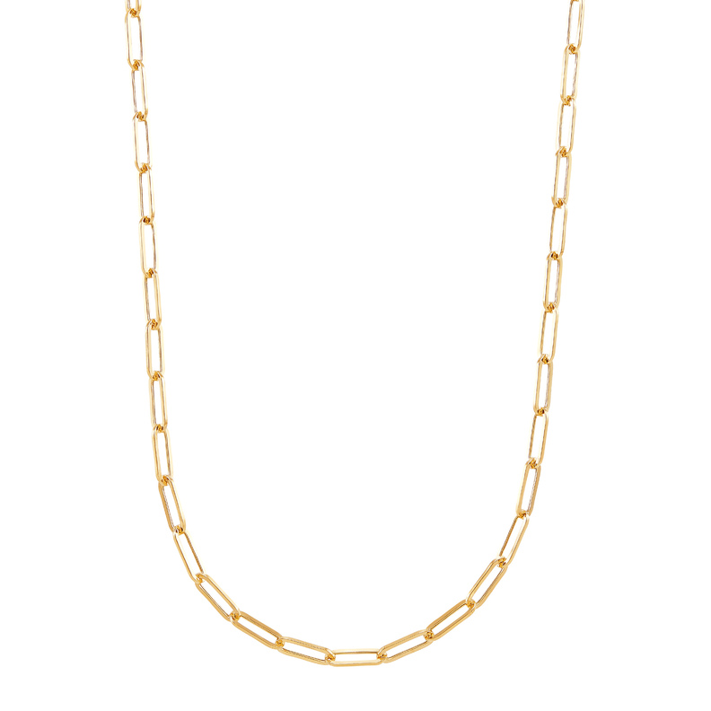 14Ky 3.15Mm Paperclip Chain Necklace - 18"