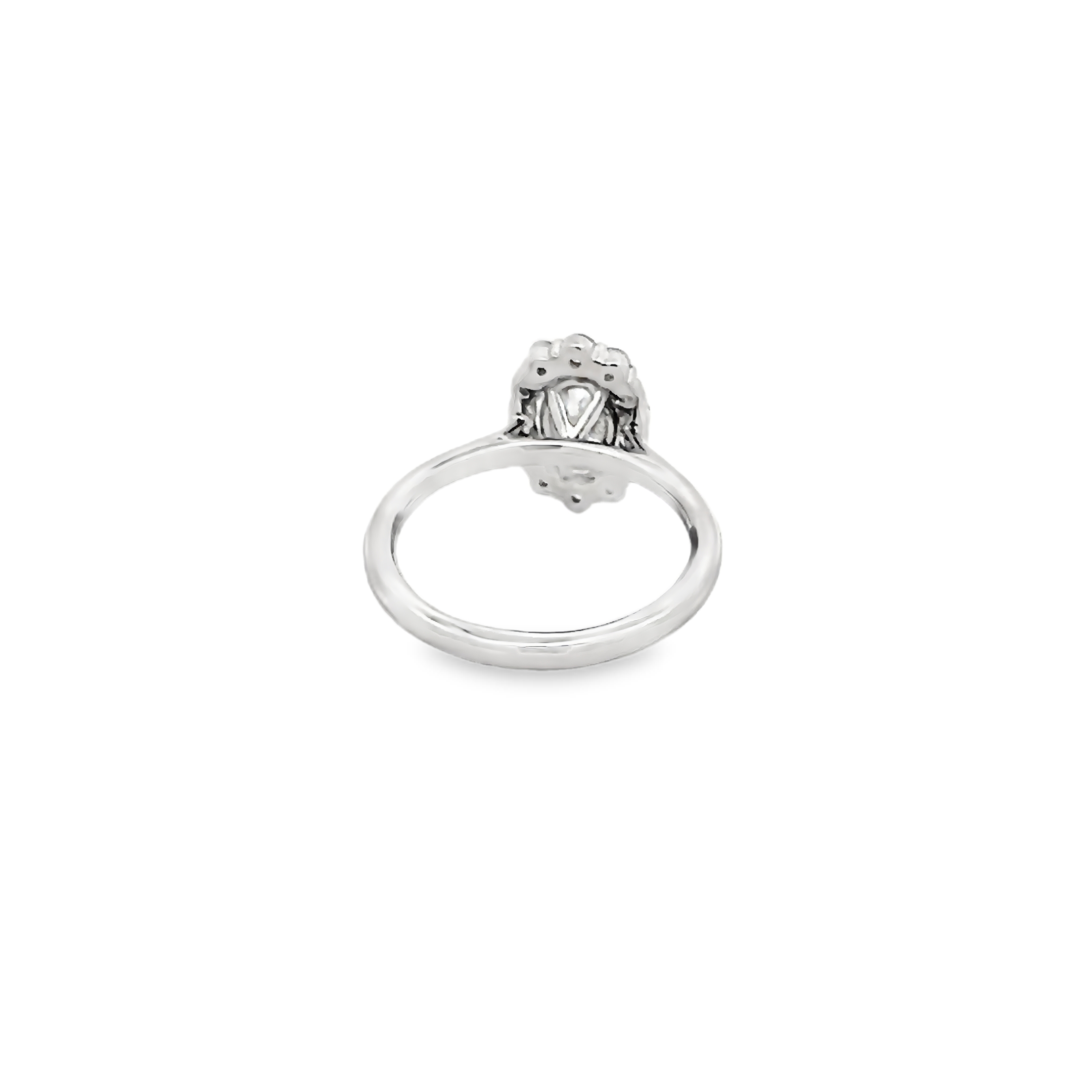 Platinum Halo Engagement Ring