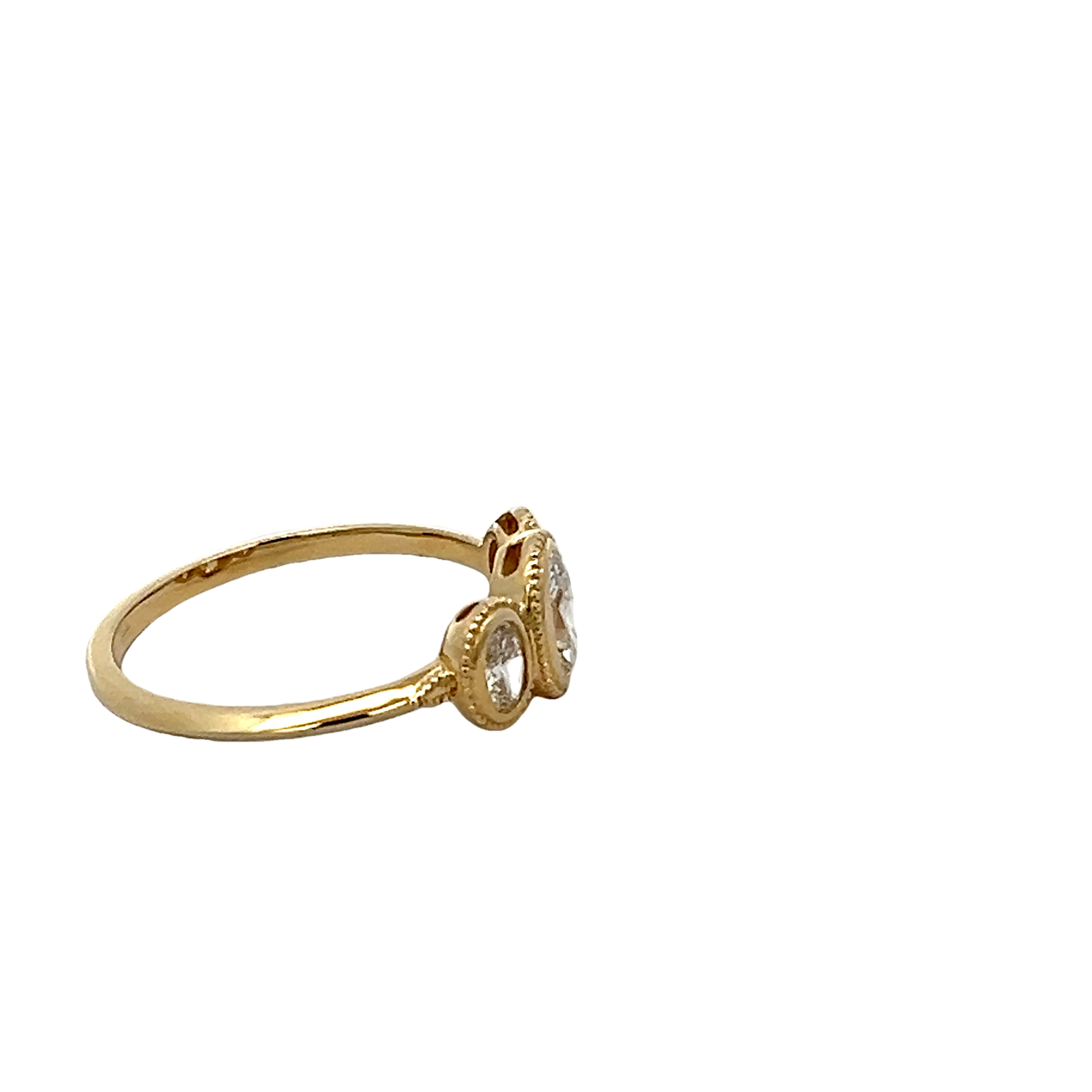 14k Yellow Gold Diamond Engagement Ring