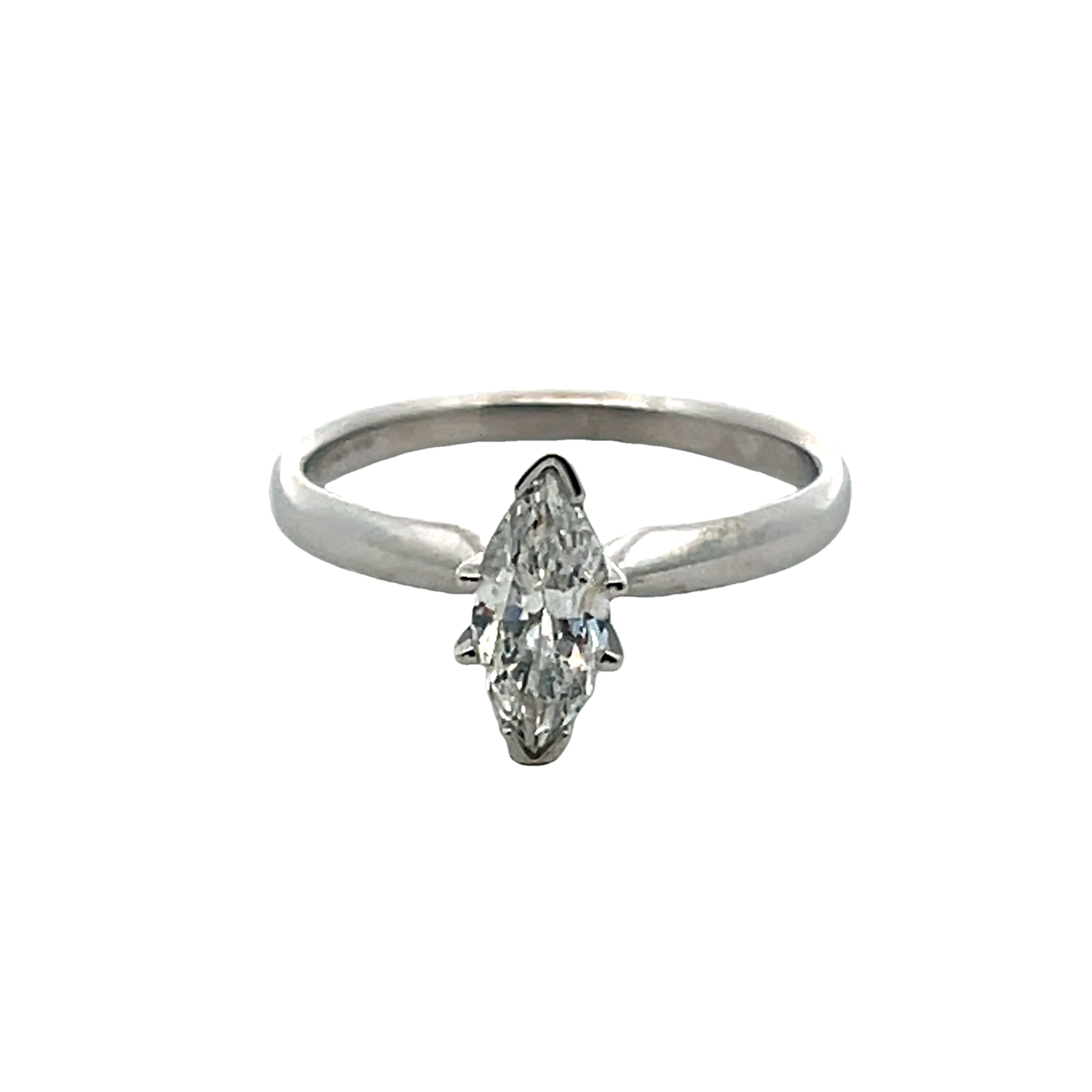 14k White Gold Diamond Engagement Ring