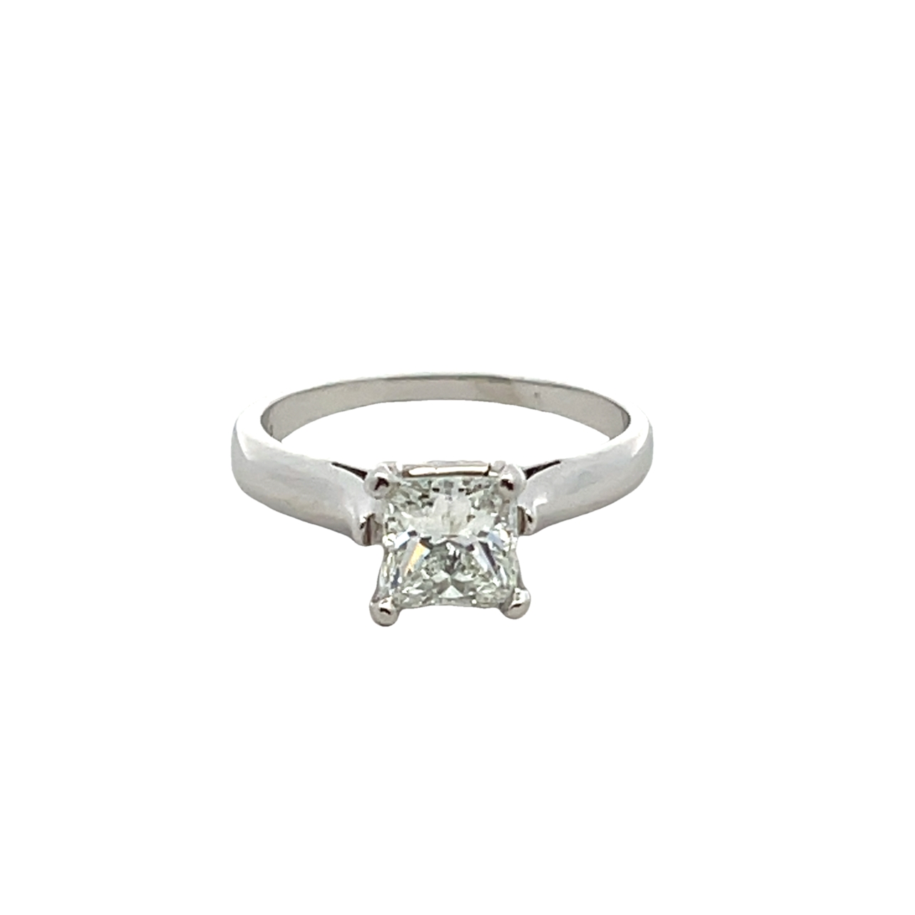 Platnium Diamond Solitaire Engagement Ring