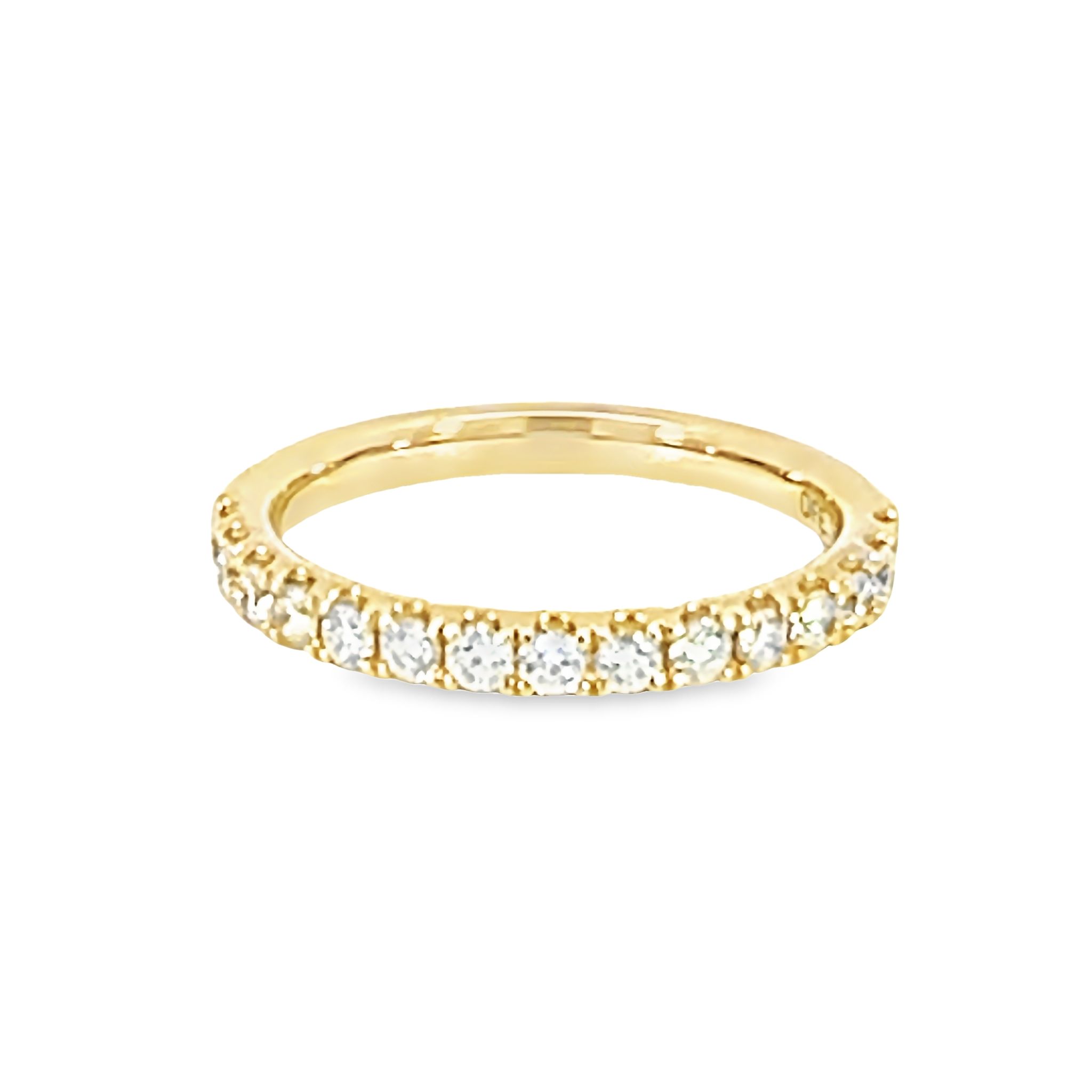 14k Yellow Gold Diamond Wedding Band