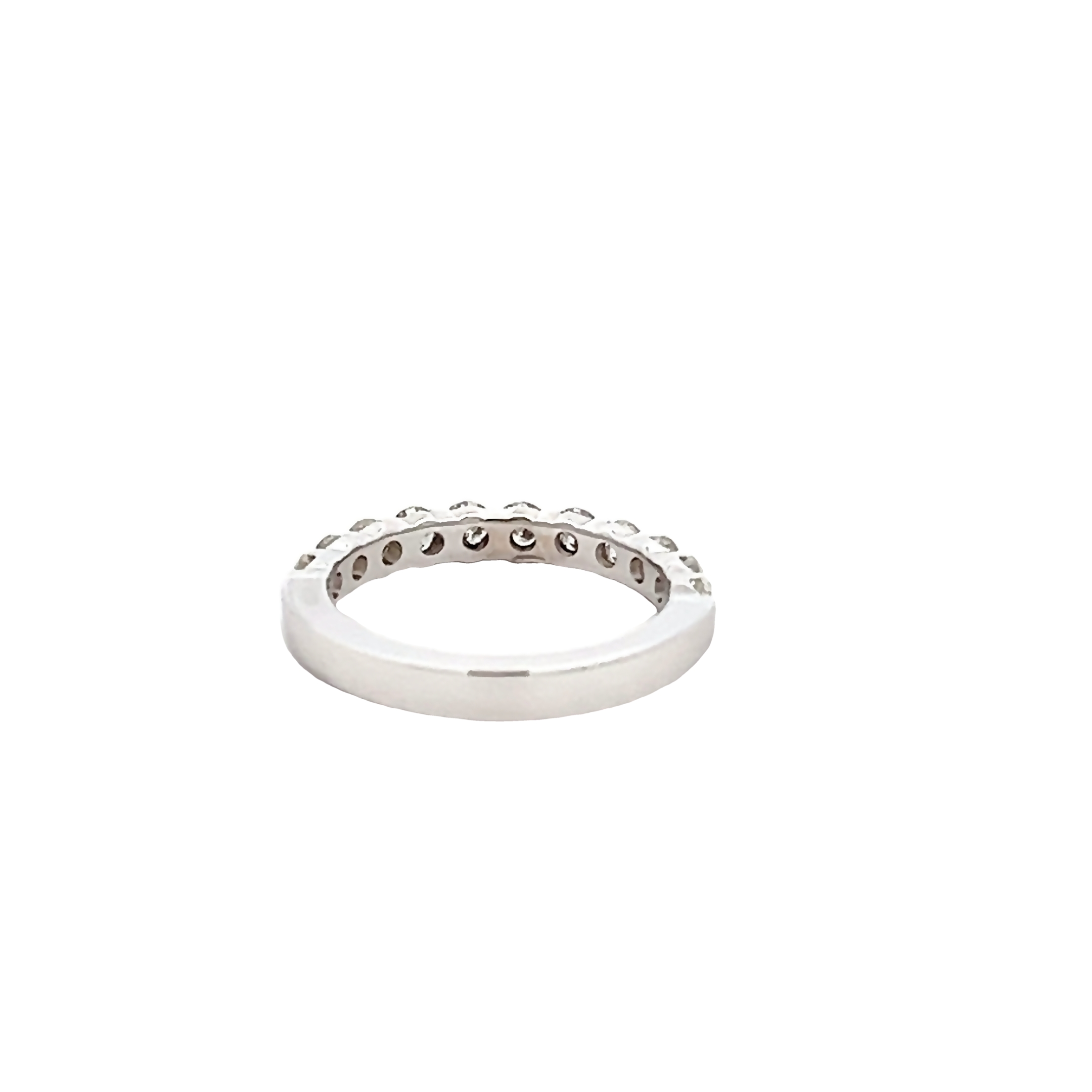 14k White Gold Diamond Wedding Band