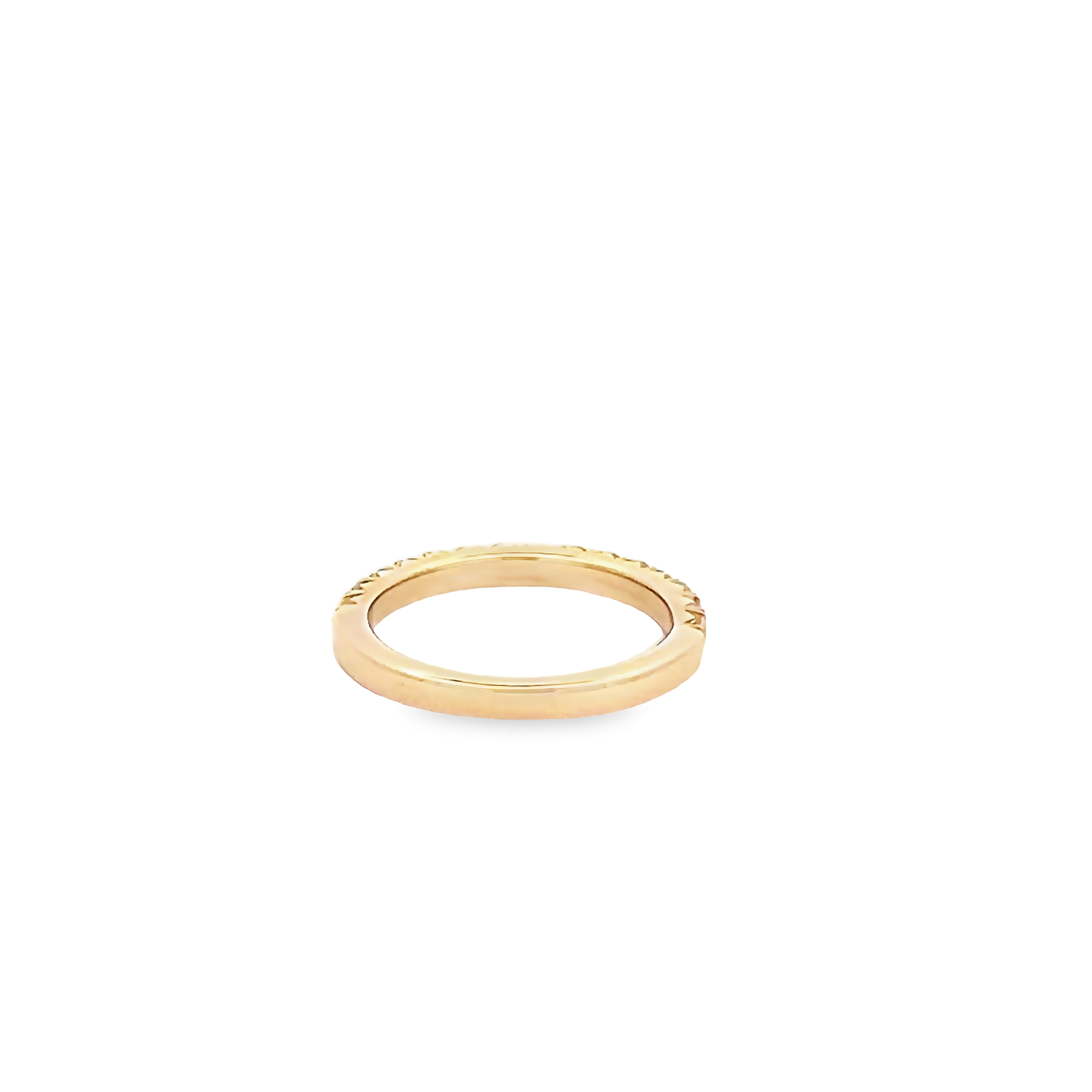 14k Yellow Gold Diamond Wedding Band