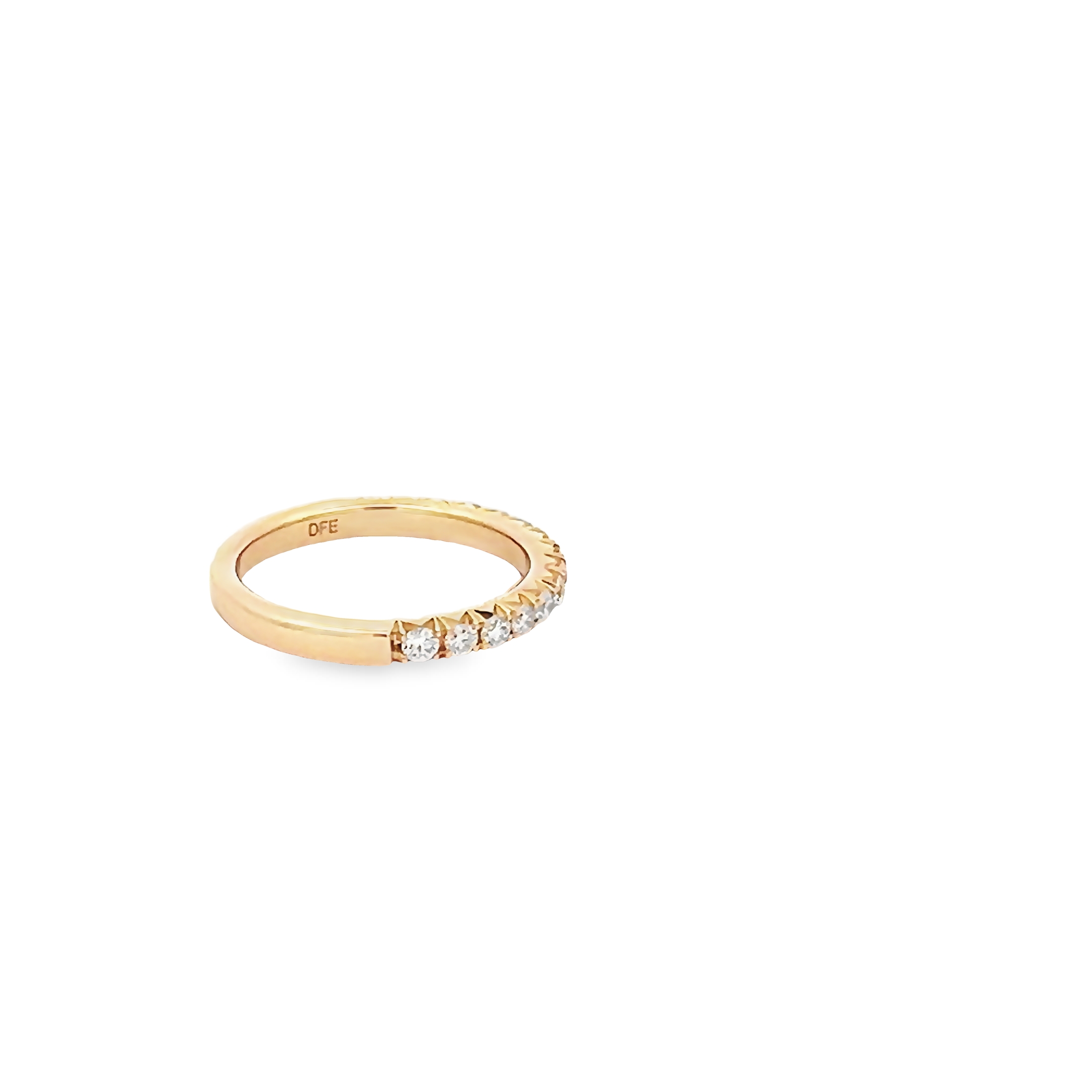 14k Yellow Gold Diamond Wedding Band