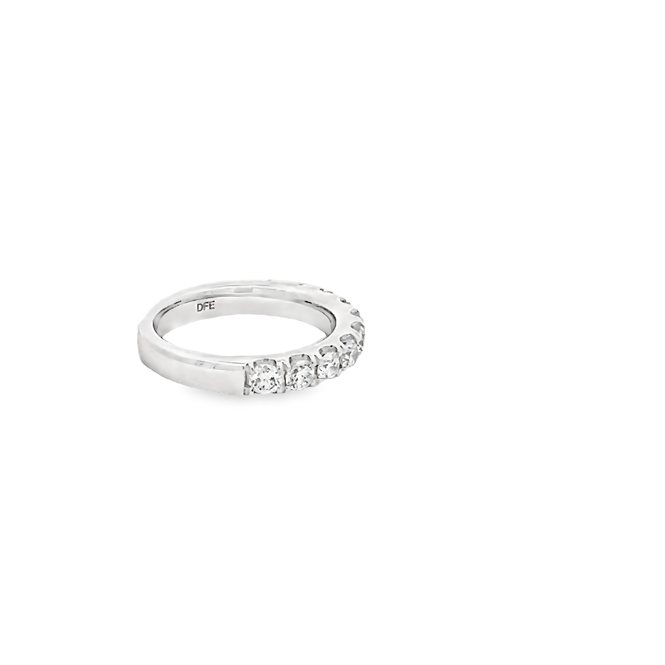 14k White Gold Diamond Wedding Band